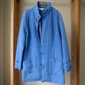 Women’s Norm Thompson Blue Lightweight Quilted Jacket Sz XL